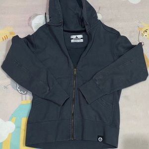 American Giant Heavyweight Classic Full Zip Hoodie Hooded Sweatshirt “Iron Gray”